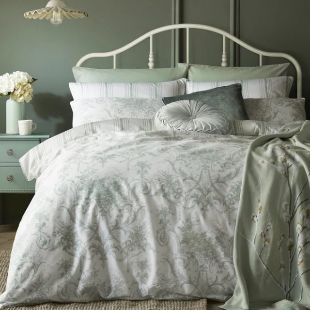 Laura Ashley Tuileries Duvet Cover Set Sage