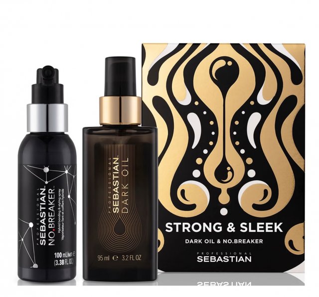 Sebastian Dark Oil and No Breaker Stong and Sleek Hair Set