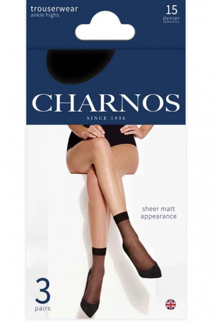 Charnos 15Den Sheer Ankle Highs 3pp