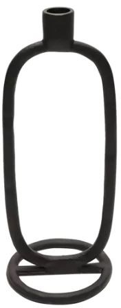 Oval CandleHolder Black