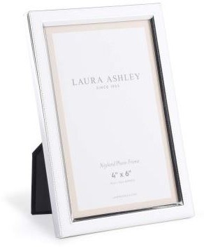 Laura Ashley Neyland 6x4 Photo Frame Polished Silver