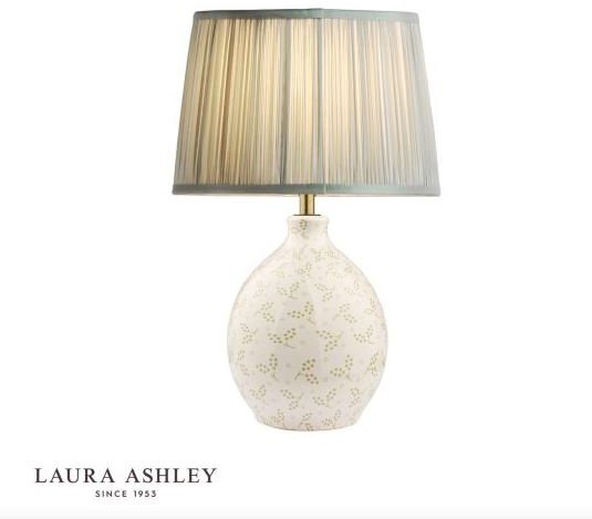 Laura Ashley Breenden Table Lamp (Base Only)-Cream