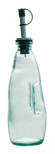 Green House Oil/Vinegar Bottle With Pourer in 100% Recycled Glass 300ml