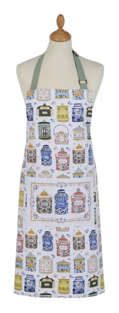 Tea Tins Cotton Apron