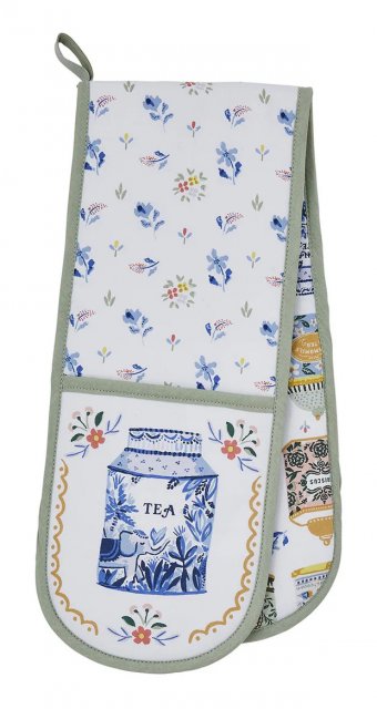 Tea Tins Double Oven Glove