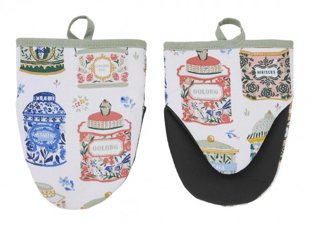 Tea Tins Microwave Mitt