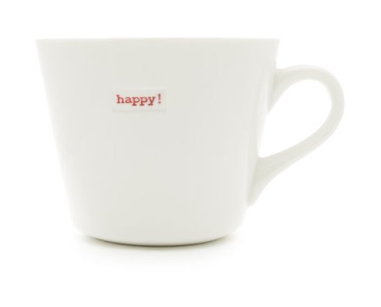 Keith Brymer Jones Mug-Happy!-Red