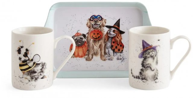 Halloween Trick Or Treat 10oz Mug&Tray Set