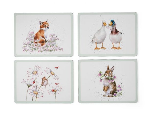 Wrendale Placenat Rectangle Set of 4 Wild Flower