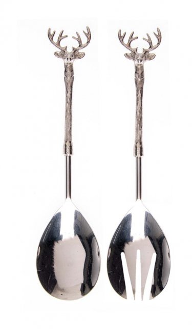 Just Slate Stag Salad Servers