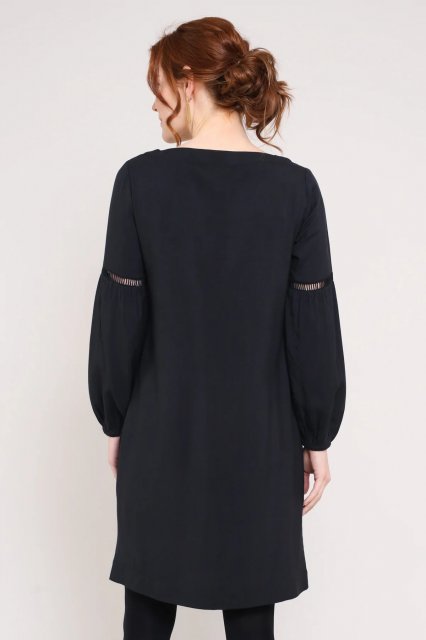 Nomads Plain Gathered Sleeve Tunic Dress
