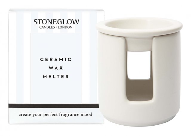 Stoneglow Modern Classics-Ceramic Wax Melter-White