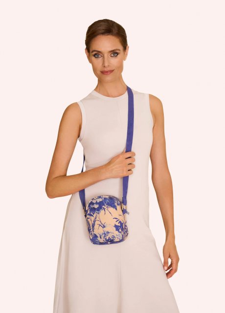 Powder China Blue Blooms Canvas Out and About Bag