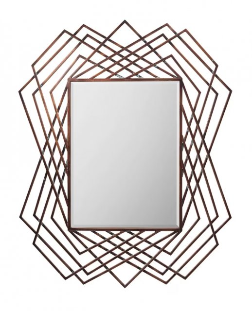 Gallery Direct Specter Mirror Copper 95x118