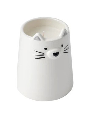CGB Giftware Send with Love Ceramic Cat Tealight Candle