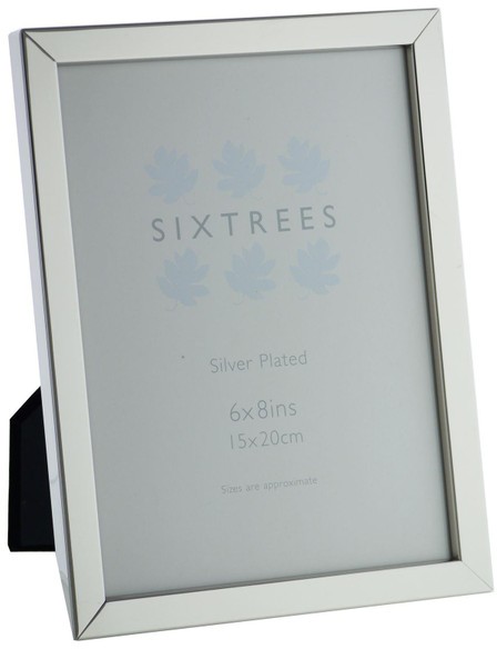 Sixtrees Square Edge Silver Plate 6x8
