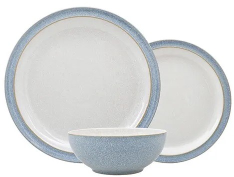 Denby Elements Blue 12Pc Tableware Set