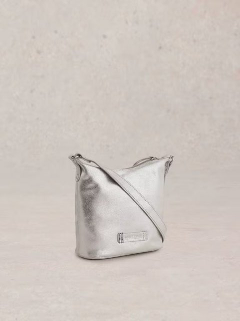 White Stuff Mini Fern Leather Cross Body