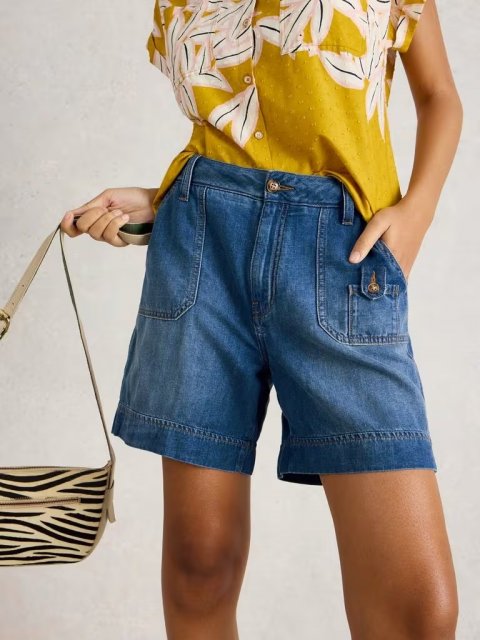 WhiteStuff Mollie Combat Denim Shorts