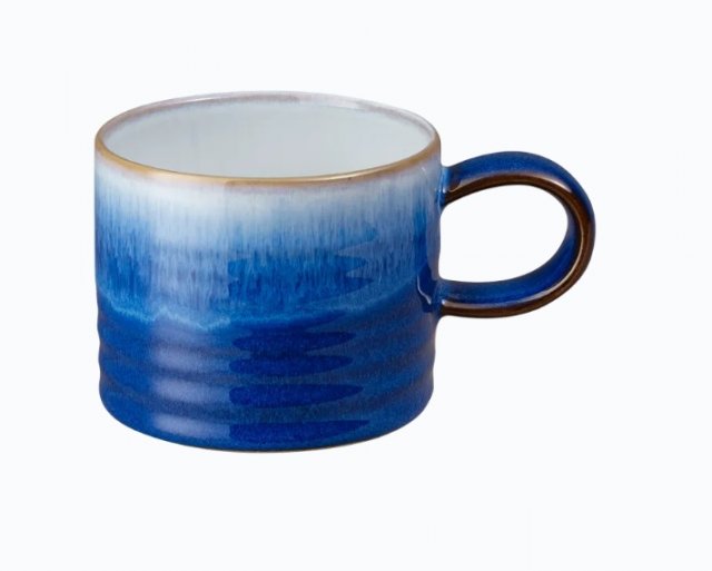 Denby Small Ridged Mug-Blue Haze