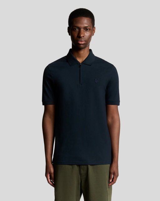 Lyle & Scott Superfine Pique Zip Polo Shirt