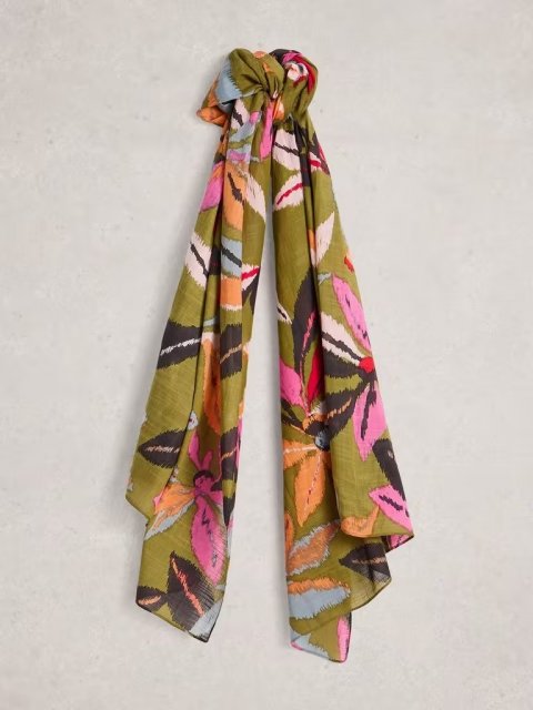 White Stuff Callie Printed Scarf
