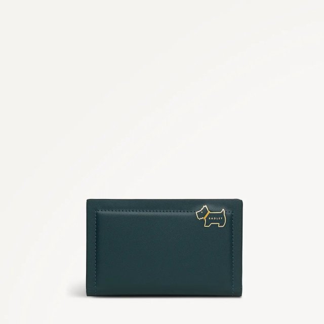 Radley Heritage Lane Medium Bifold Purse Teal