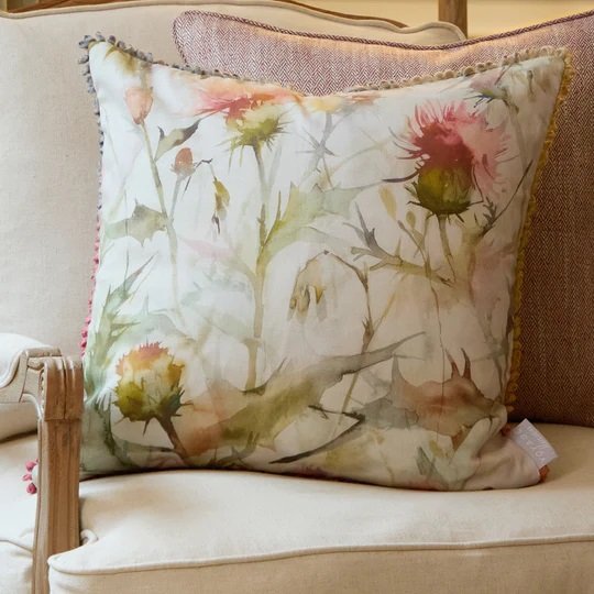 Cirsium Cushion Russet/Cream 50 x 50