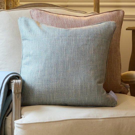 Jedburgh Square Cushion Teal 50 x 50