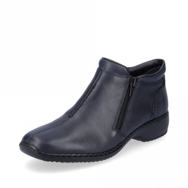 Rieker Lugano Dark Blue Leather Boot