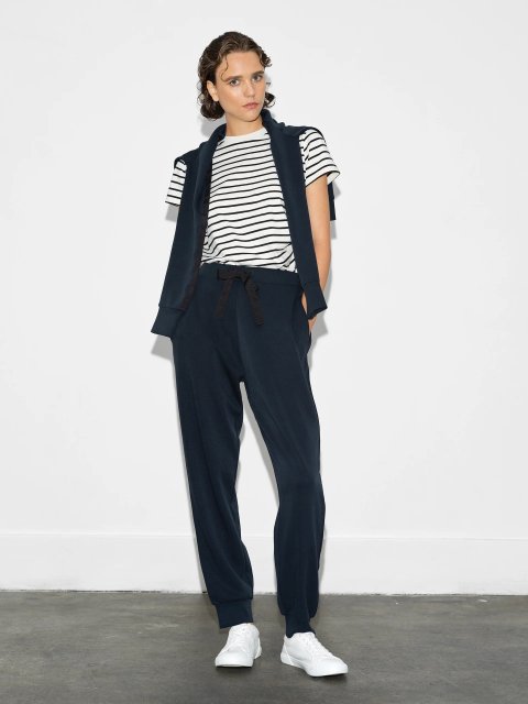 French Connection Wren Side Trim Tie Waist Trousers