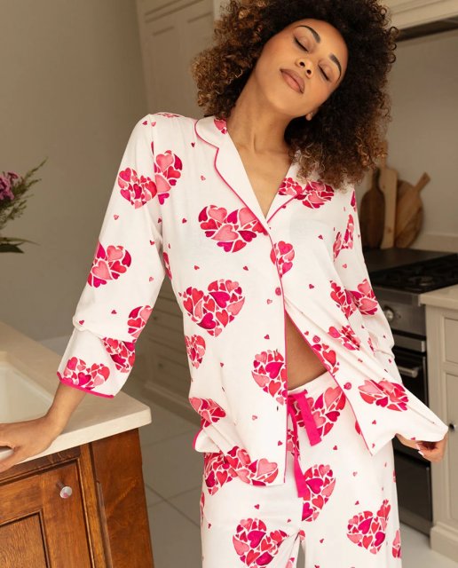 Aria Jersey Heart Pyjamas