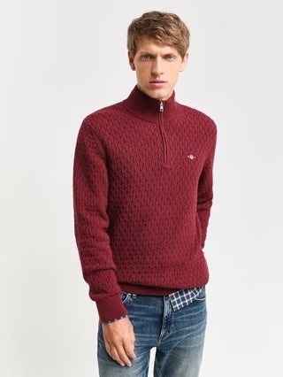 Gant Micro Texture Half Zip