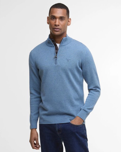 Barbour Cotton Half Zip Knit