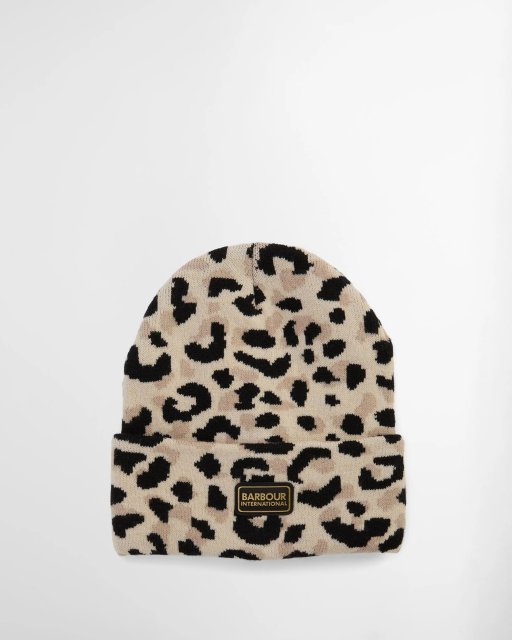 Barbour International Harley Leopard Beanie