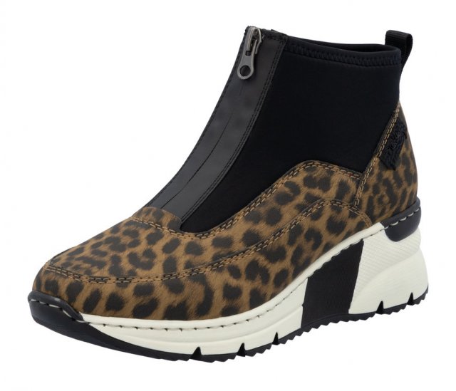 Rieker Zip Up Platform Trainer