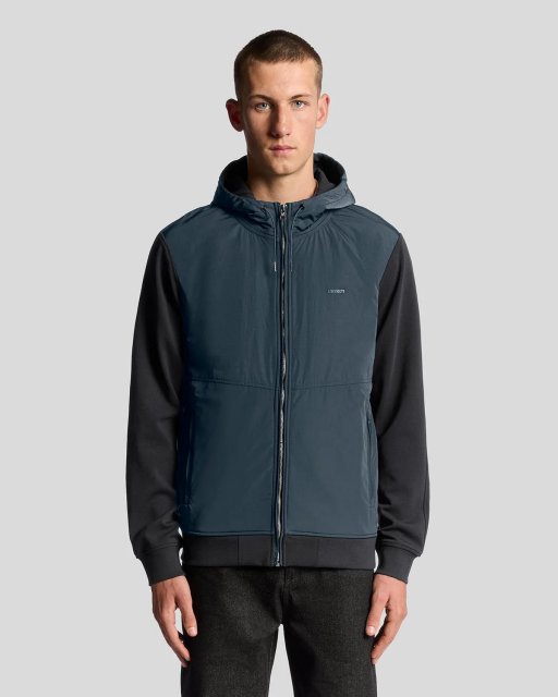 Lyle & Scott Half Raglan Hybrid Hoodie