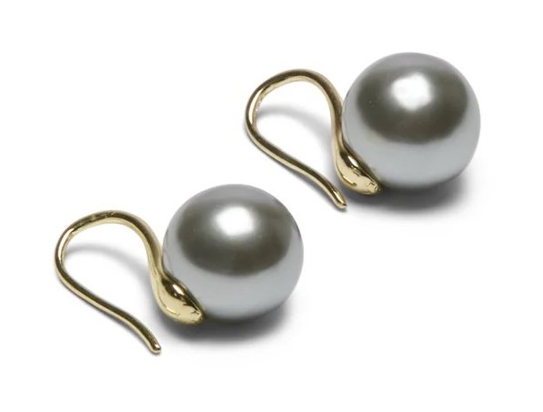 Chalk Cambridge Pull Through Ball Earrings