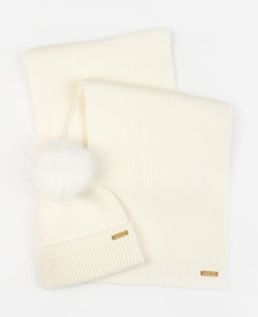 Barbour International Mallory  Beanie/Scarf Set