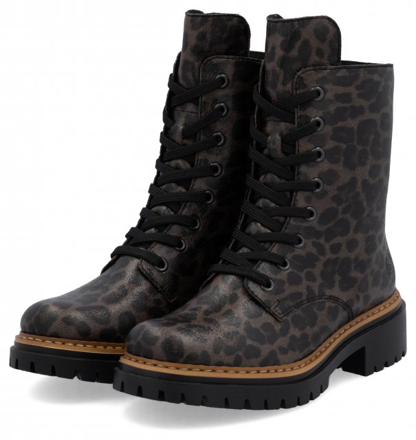 Rieker Laced Pattern Boot