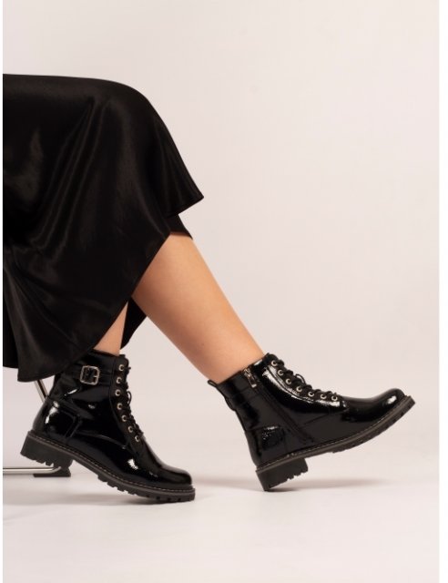 Lunar Parlour Patent Ankle Boot