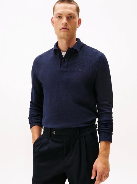 Tommy Hilfiger LS Herringbone Reg Polo