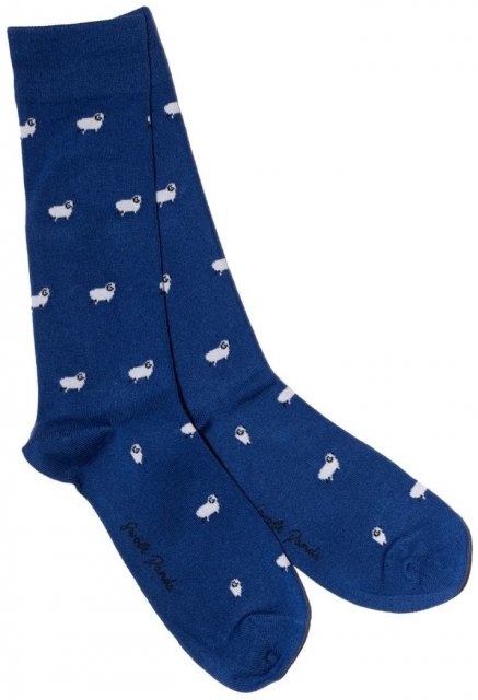 Swole Panda Navy Sheep Socks