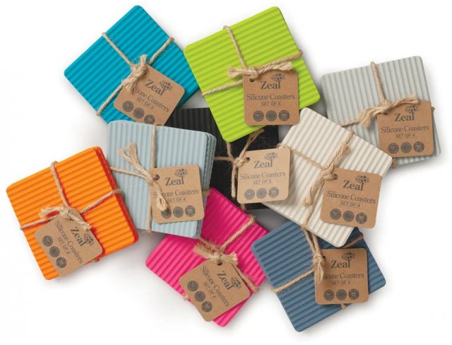 Silicone Square Coasters Set of 4