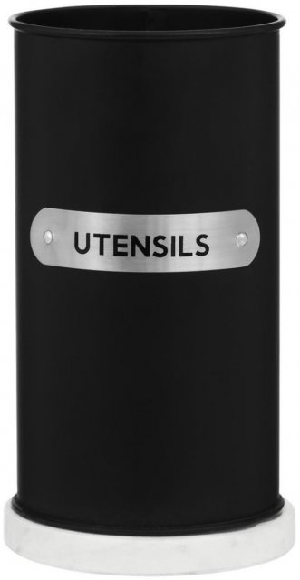Liberty Black Enamel Utensil Holder