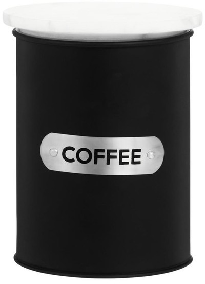 Liberty Black Enamel Coffee Canister