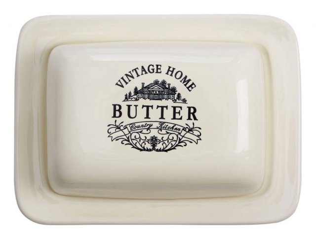 Vintage Home Cream Butter Dish