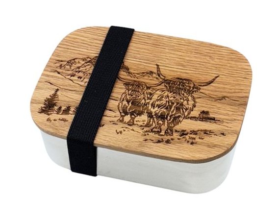 Lunch Box-Scenic Highland Cow