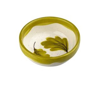 Ceramic Dip Bowl Oak Leaves