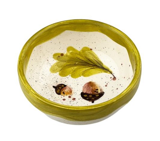 Ceramic Dip Bowl Autumn Acorns